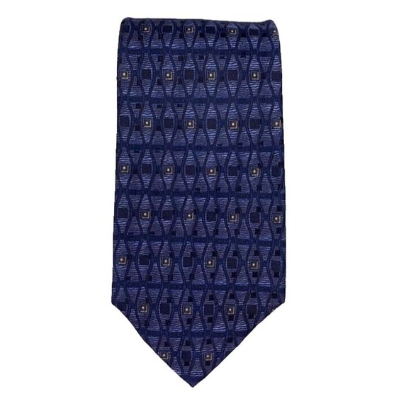 VTG Robert Talbott Best of Class Nordstrom Tie‎ Hand Sewn Silk Made USA Blue Men - Picture 1 of 4
